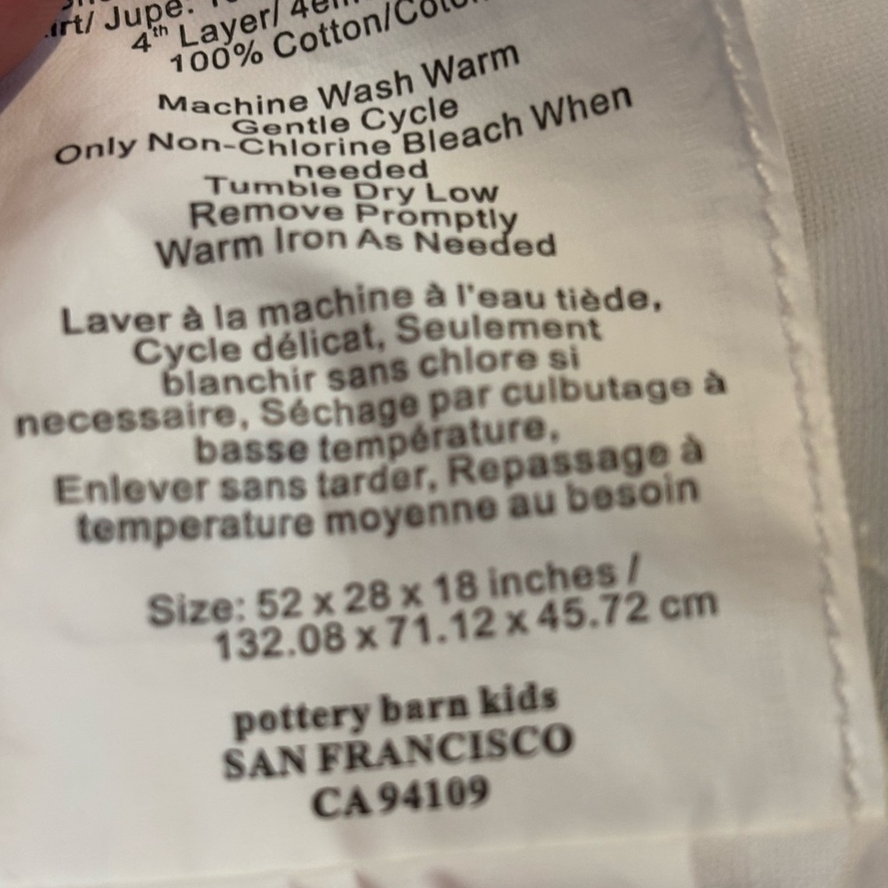 Pottery barn, bedding skirt - Picture 9 of 16